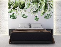 Beltéri falmatrica a monstera növény leveleinek motívumával 120 x 240 cm