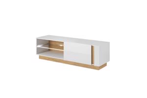 CITY fehér és barna mdf tv szekrény 138 cm