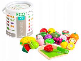 Ecotoys Fa szeletelhető gyümölcsök kiegészítőkkel