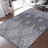 Egyedi szőnyeg modern geometrikus mintával - szürke Szélessé 80 cm | Hossz: 150 cm