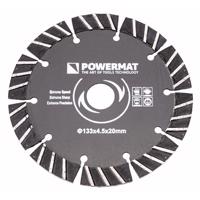 Powermat Gyémánt vágótárcsa PM-TDB-133x4,5x20