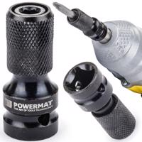 Powermat Ütvecsavarozó adapter 1/2" négyzettől 1/4" HEX PM-ASHU-05025T